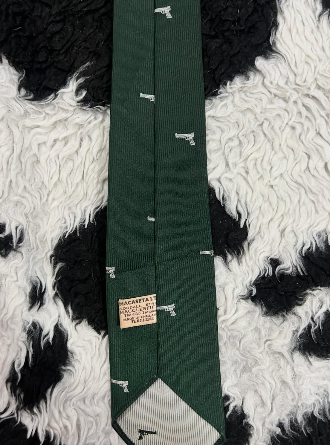 Gun Embroidered Tie