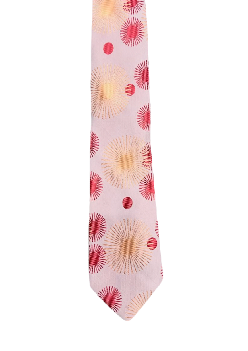Baby Pink Embroidered Tie