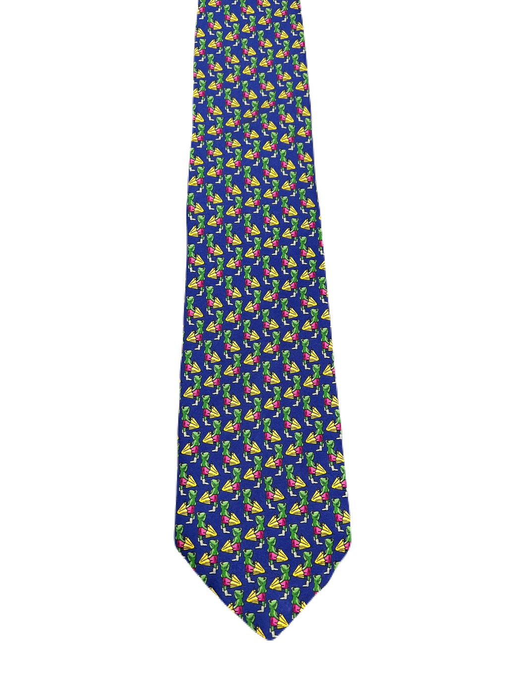 Frog with Umbrellas Tie