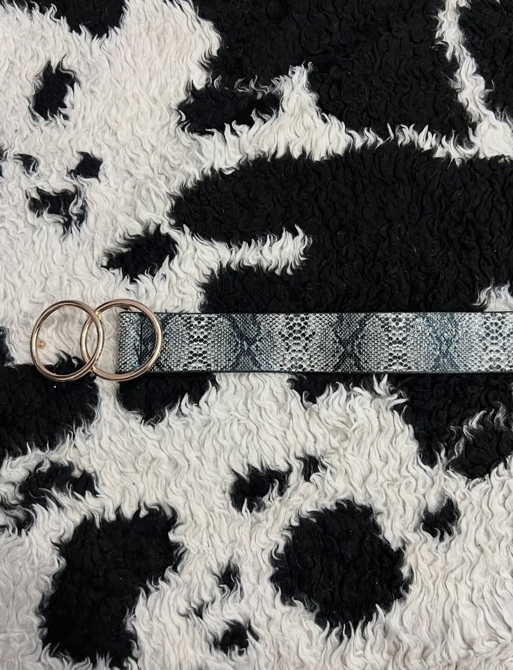 Grey Snake-Skin Belt