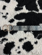 Grey Snake-Skin Belt