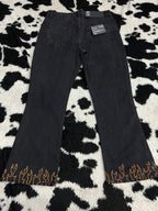 Fire Embroidered Pants (Tagged) (Waist 34)