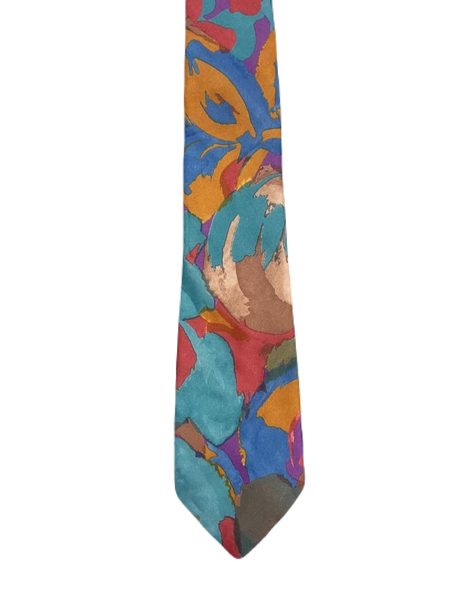 Abstract Art Paint Strokes Tie