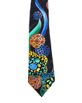 Burton Black Geometric Tie