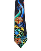 Burton Black Geometric Tie