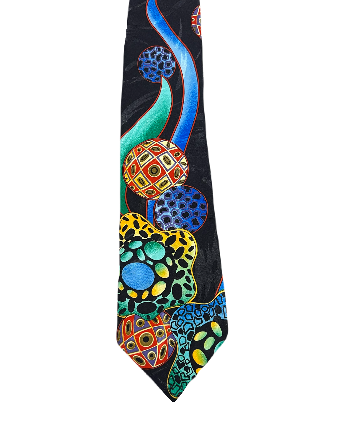 Burton Black Geometric Tie