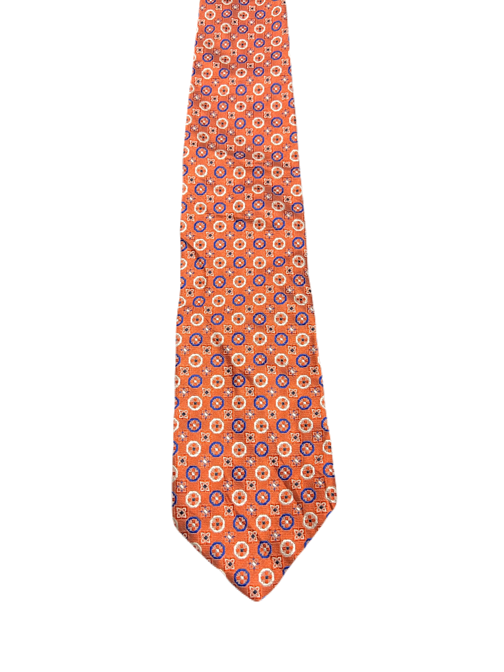Andrew's Orange Embroidered Tie