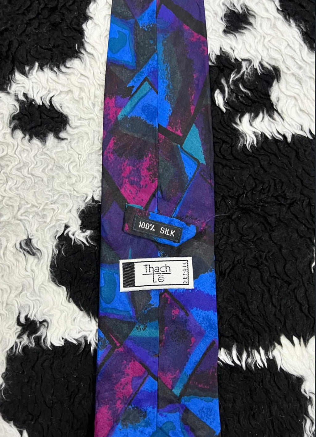 Thach Le Black, Purple & Blue Tie