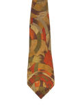 Present Orange Abstract Tie