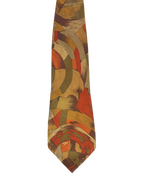 Present Orange Abstract Tie