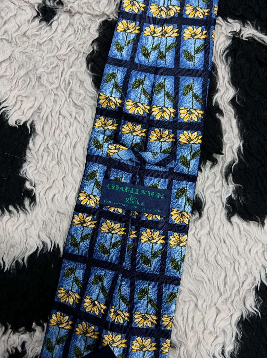 Blue & Yellow Floral Tie