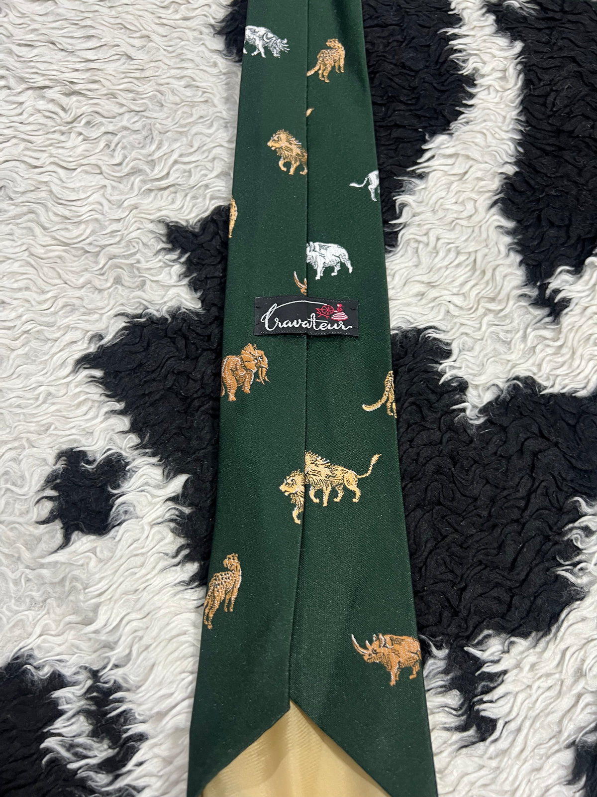 Wildlife Embroidered Tie