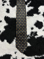 Black Fleur-de-Lis Tie