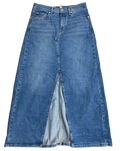 Blue Long Denim Skirt