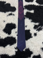 Folkspeare Blue & Purple Embroidered Narrow Tie