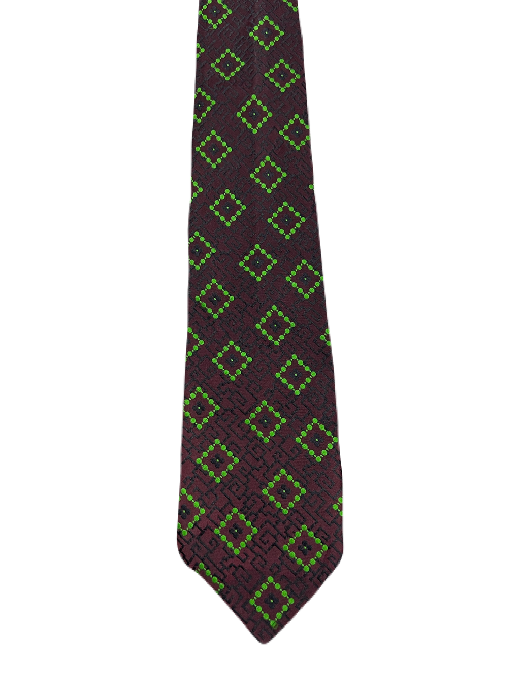 Keynote Plum & Green Embroidered Tie