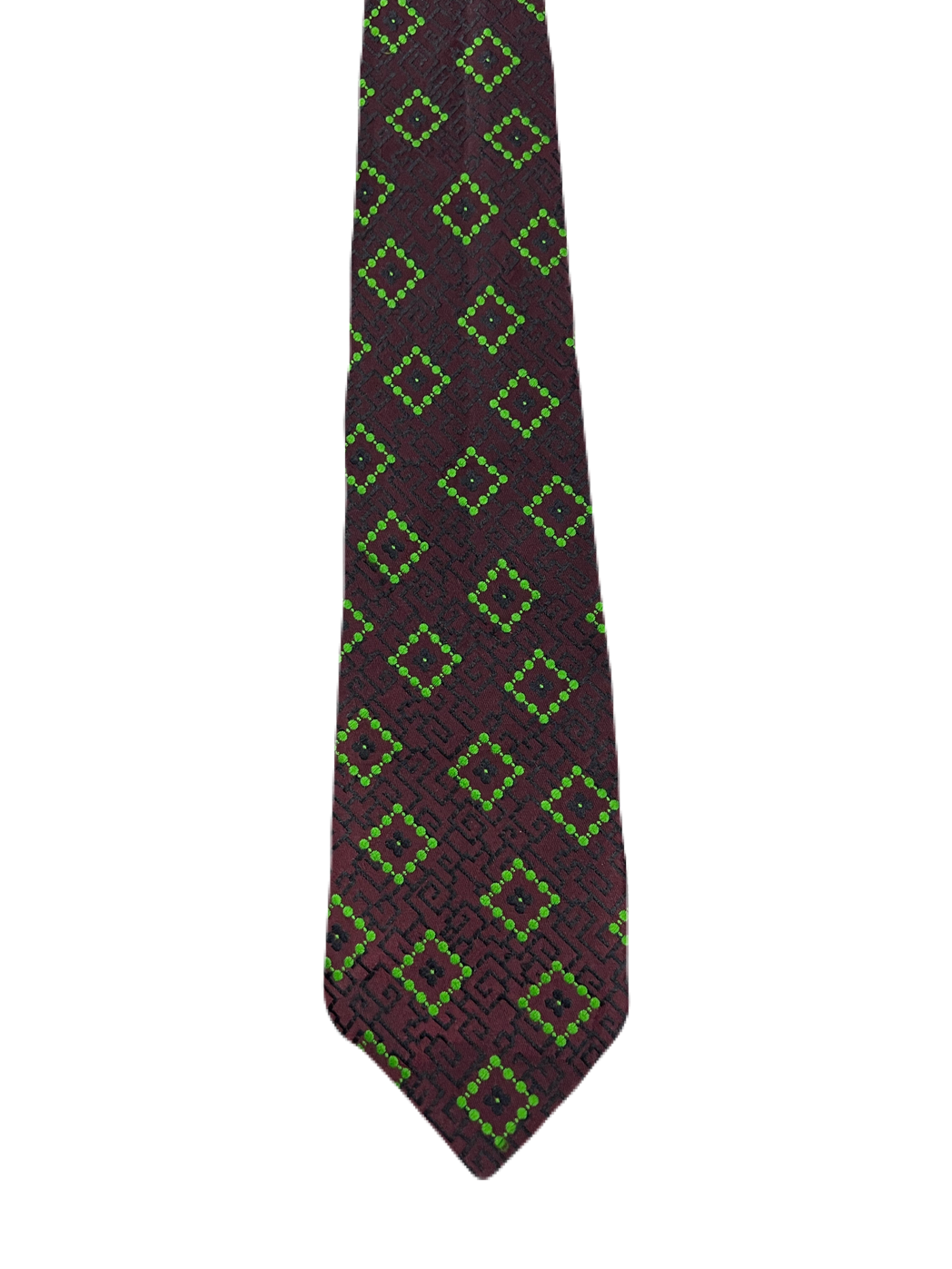 Keynote Plum & Green Embroidered Tie