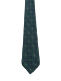 Hornes Green Narrow Embroidered Tie