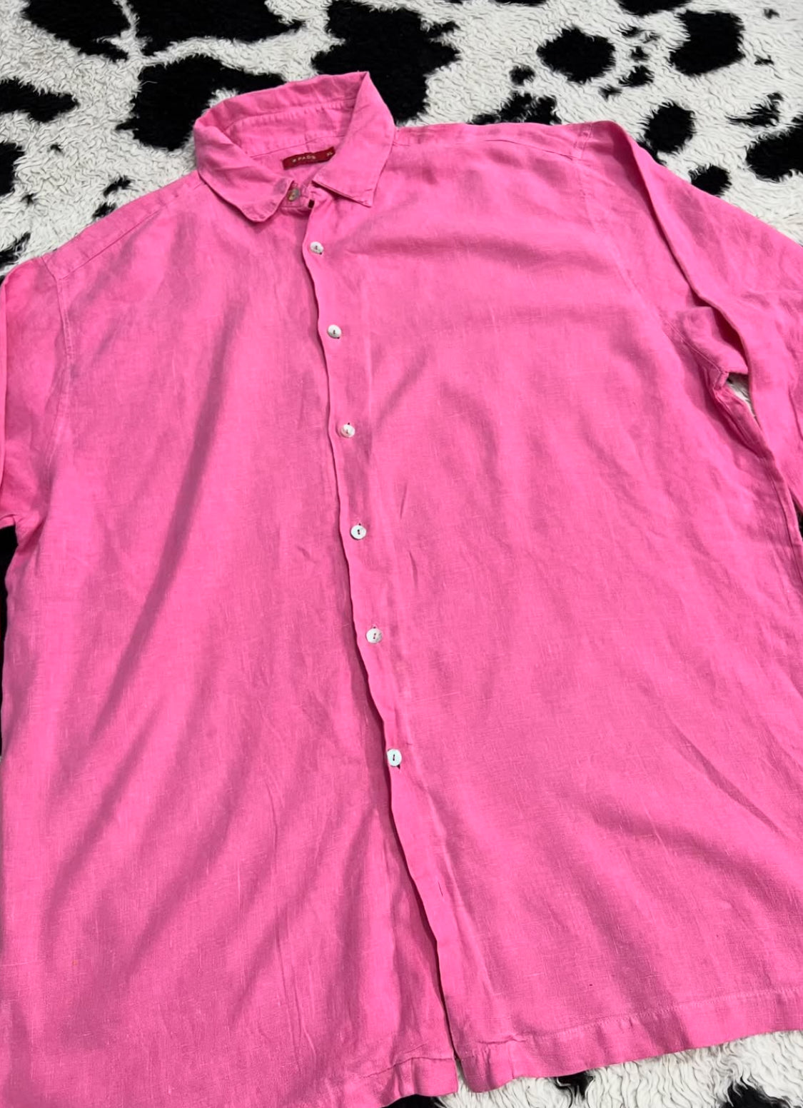 Vibrant Pink Buttonup