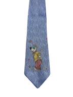 Vogue Mouse Embroidered Tie
