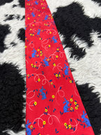 Bunnies in Flowers Tie