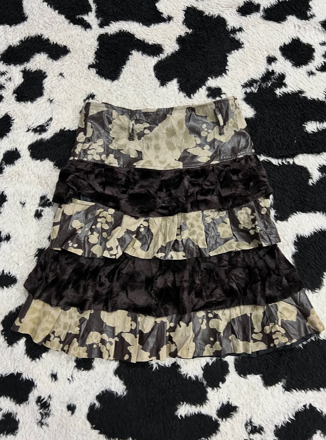 Animal Print & Fur Skirt