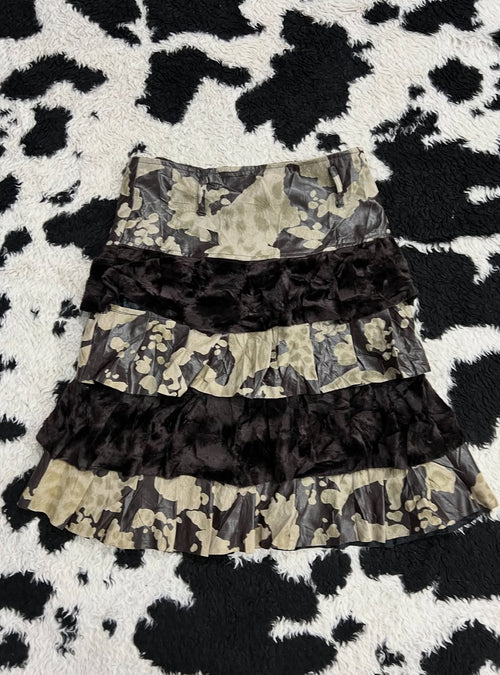 Animal Print & Fur Skirt
