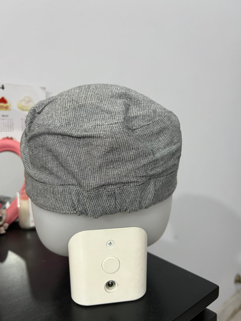 Grey Floral Bedazzled Cap