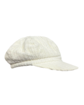 White Corduroy Messenger Cap