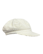 White Corduroy Messenger Cap