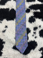 Missoni Zigzag Embroidered Narrow Tie