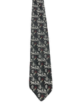 Carriage Embroidered Narrow Tie