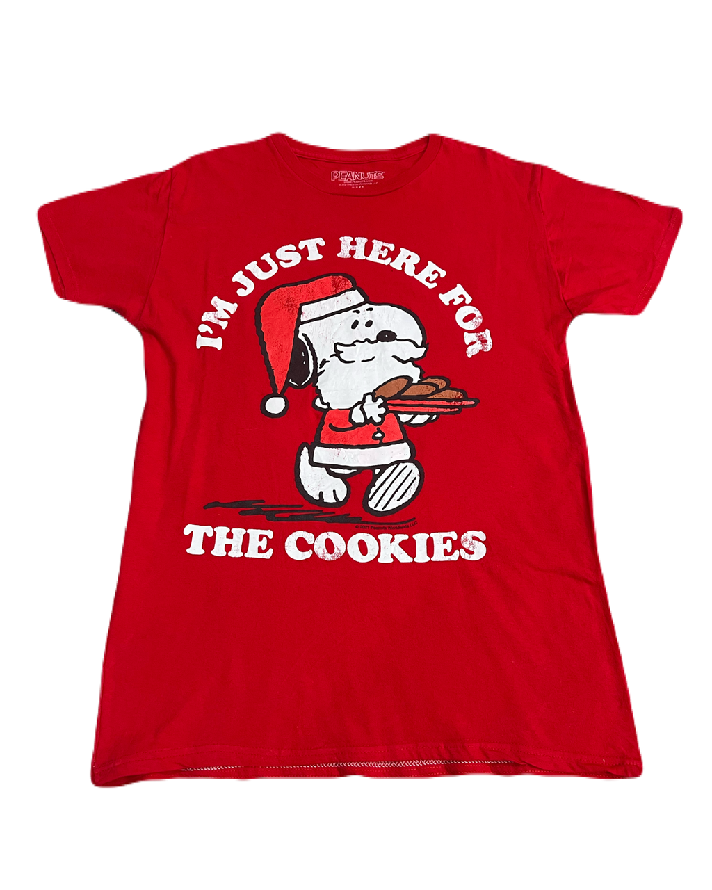 Snoopy "I'm Just Here for the Cookies" Tee (Large)