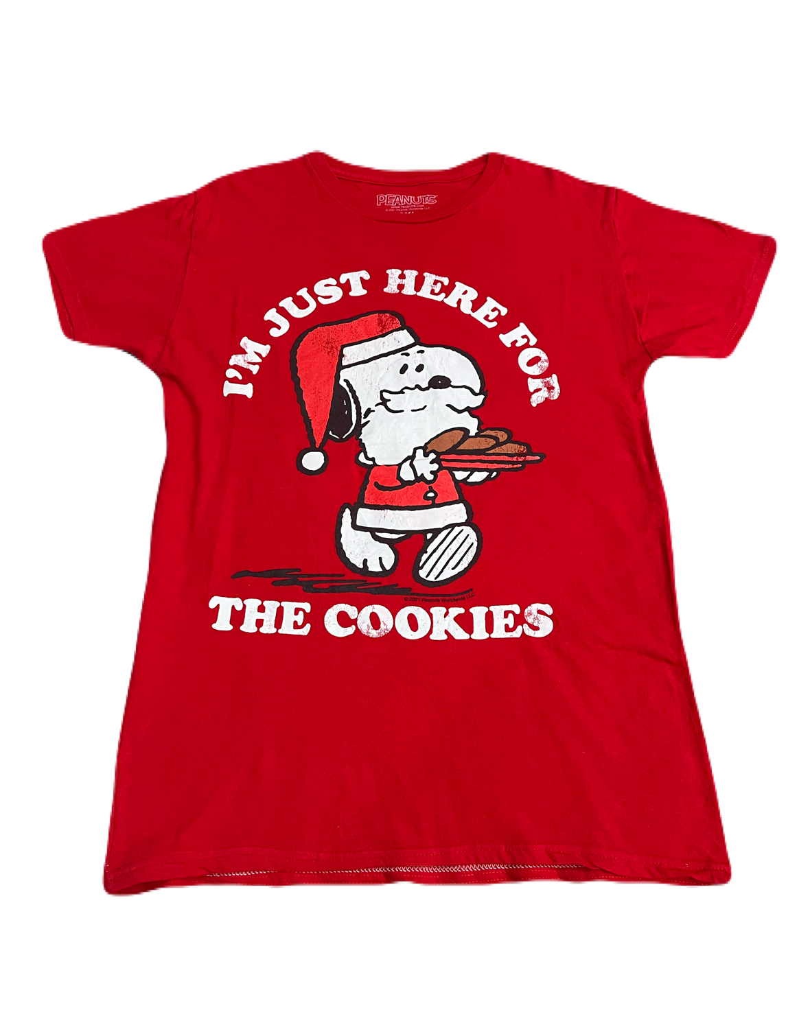 Snoopy "I'm Just Here for the Cookies" Tee (Large)