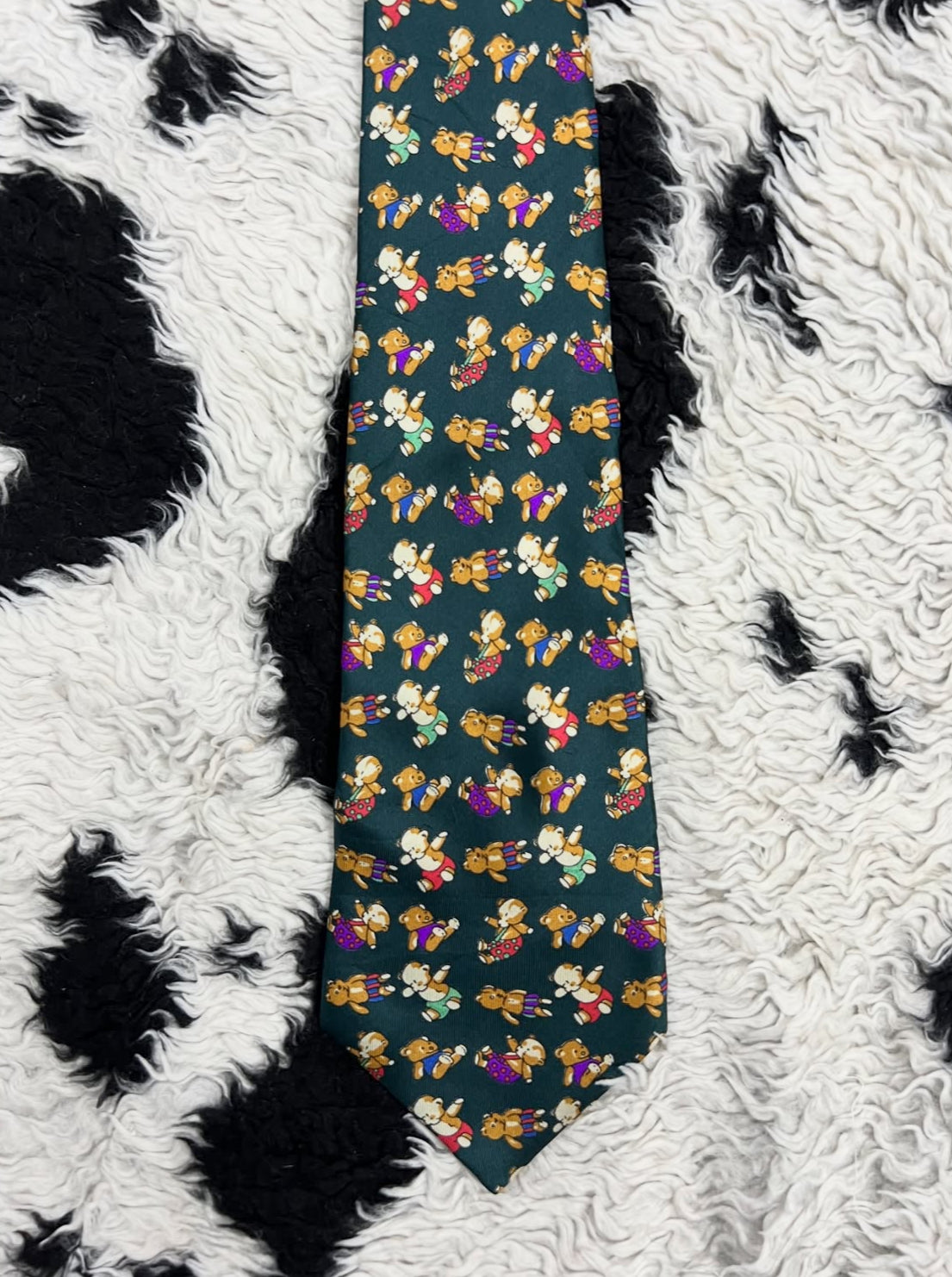 Green Teddy Bears Tie