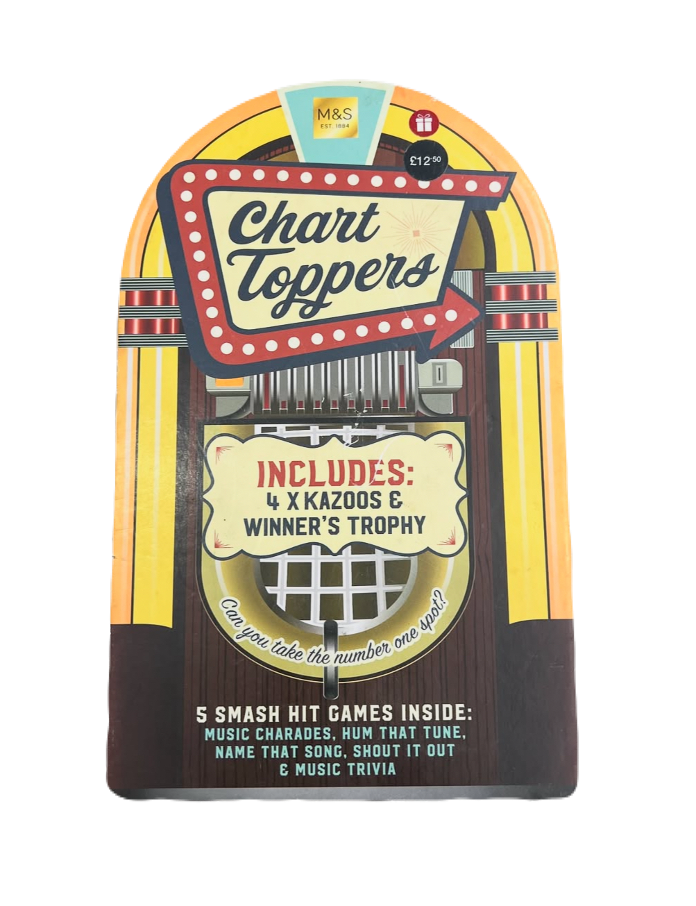 Chart Toppers Music Card Game