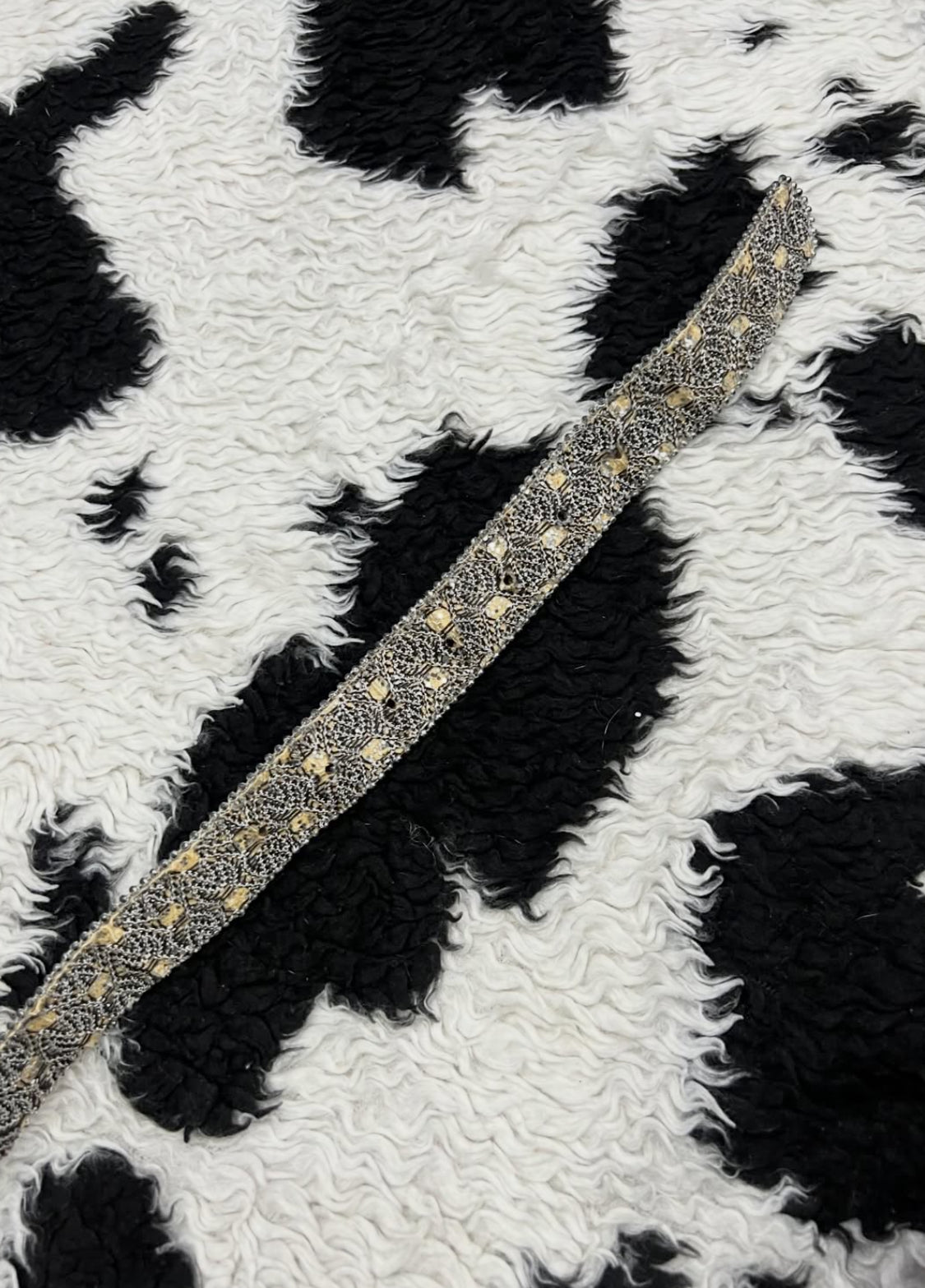 Narrow Laced Sparkle Belt