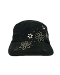 y2k Black Floral Cap