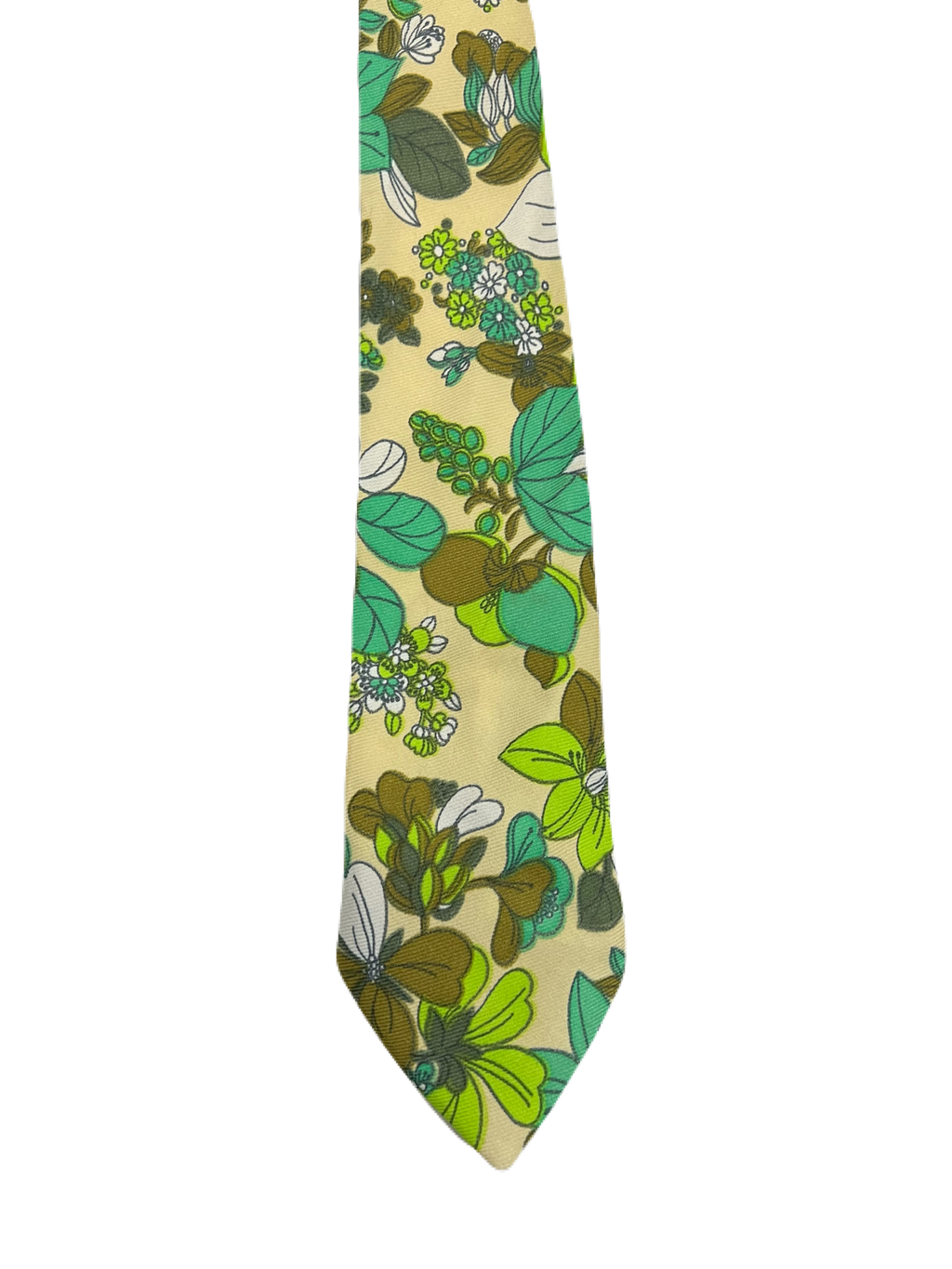 Green Floral Tie