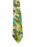 Green Floral Tie