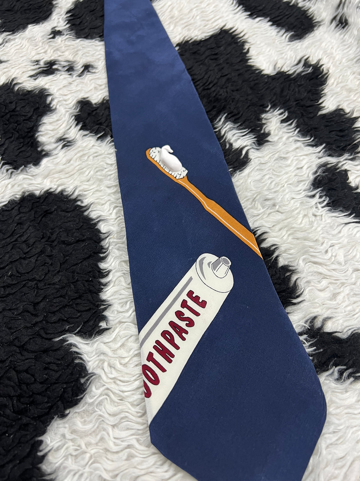 3D Vintage 1994 Vicky Davis "Brush Daily" Toothpaste Tie
