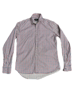 ZARA Man Tailored Fit Red & Blue Checkered Buttonup