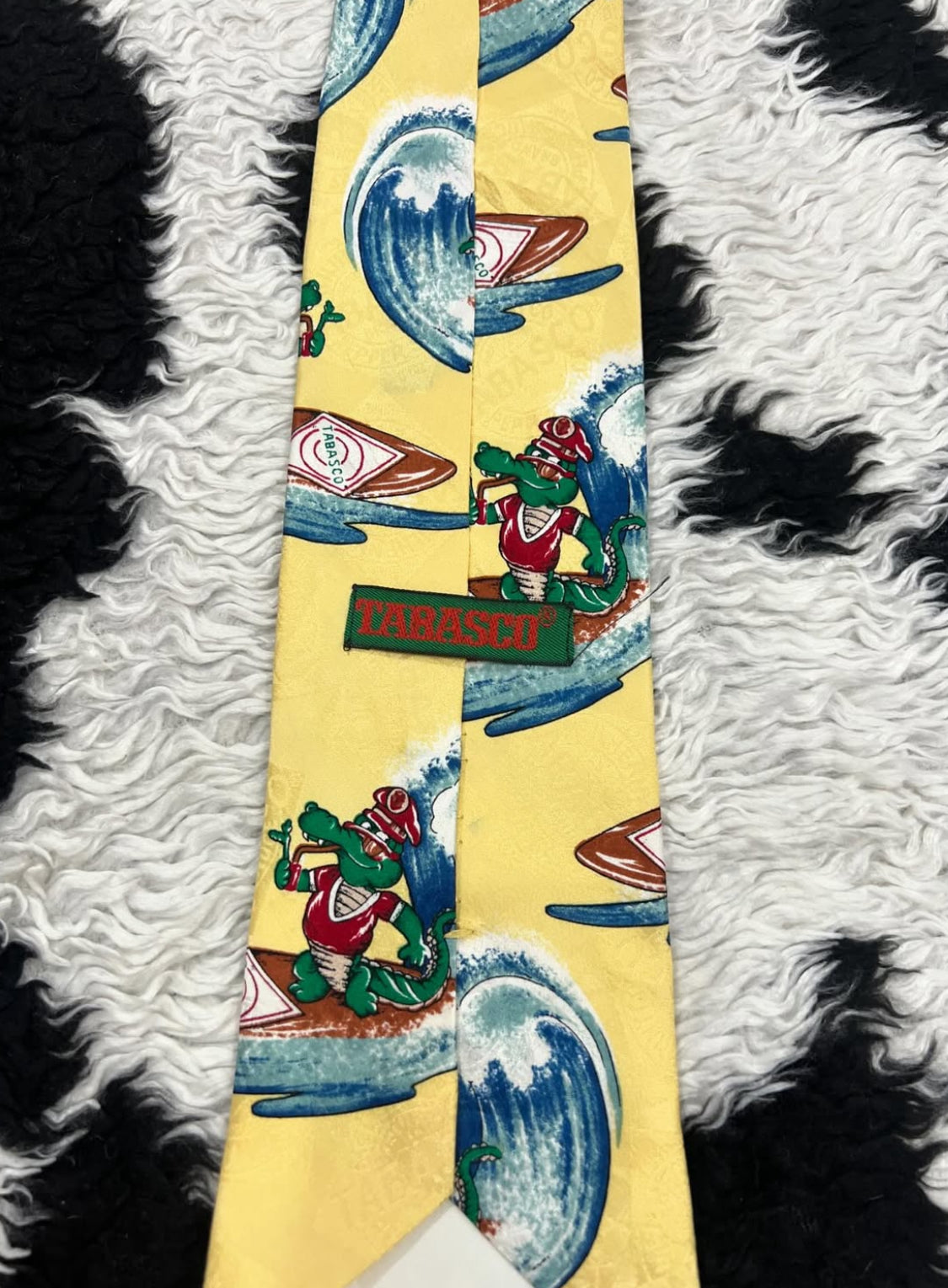 Tabasco Surfing Crocodile Tie