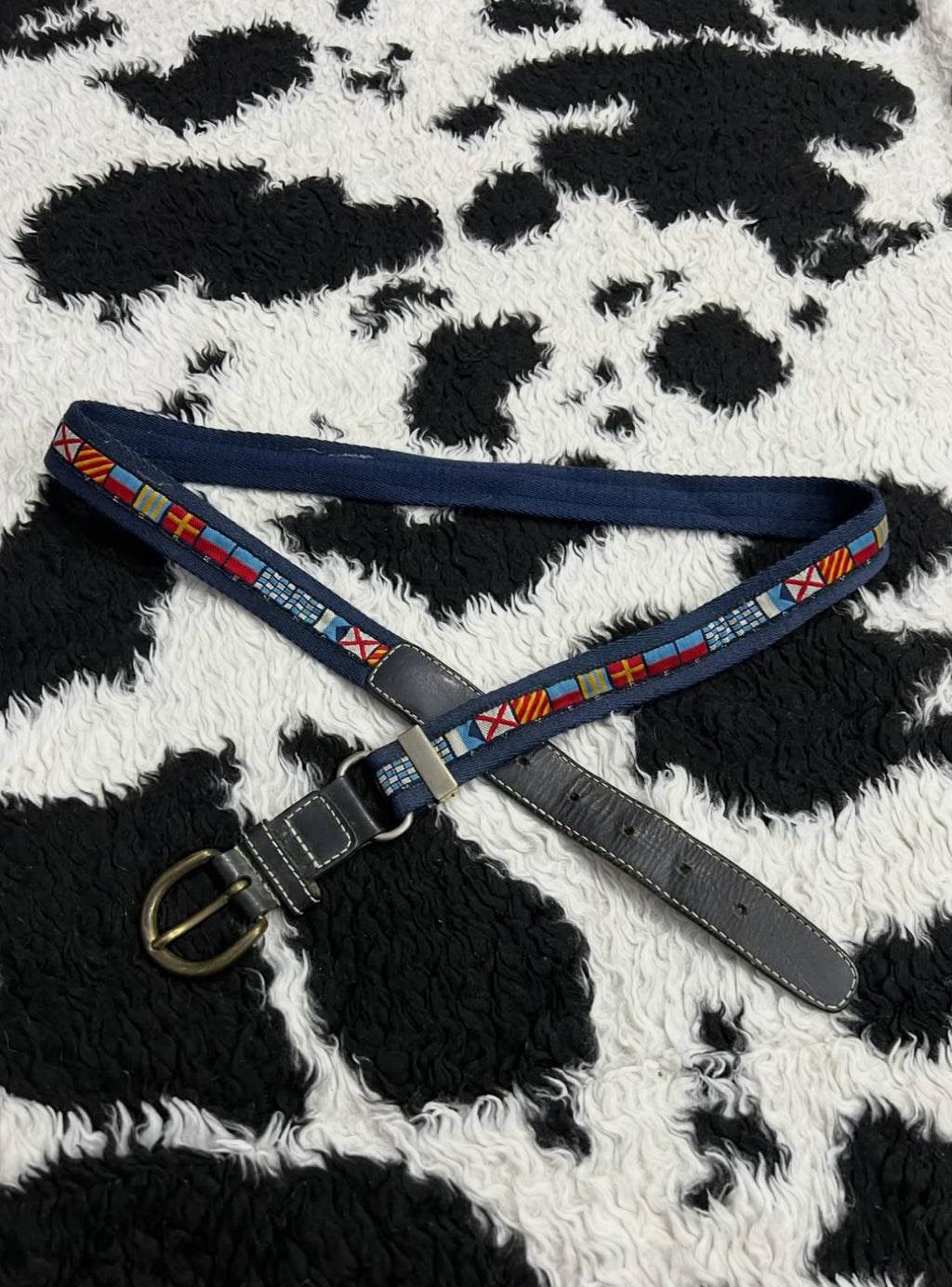 Embroidered Flags Belt