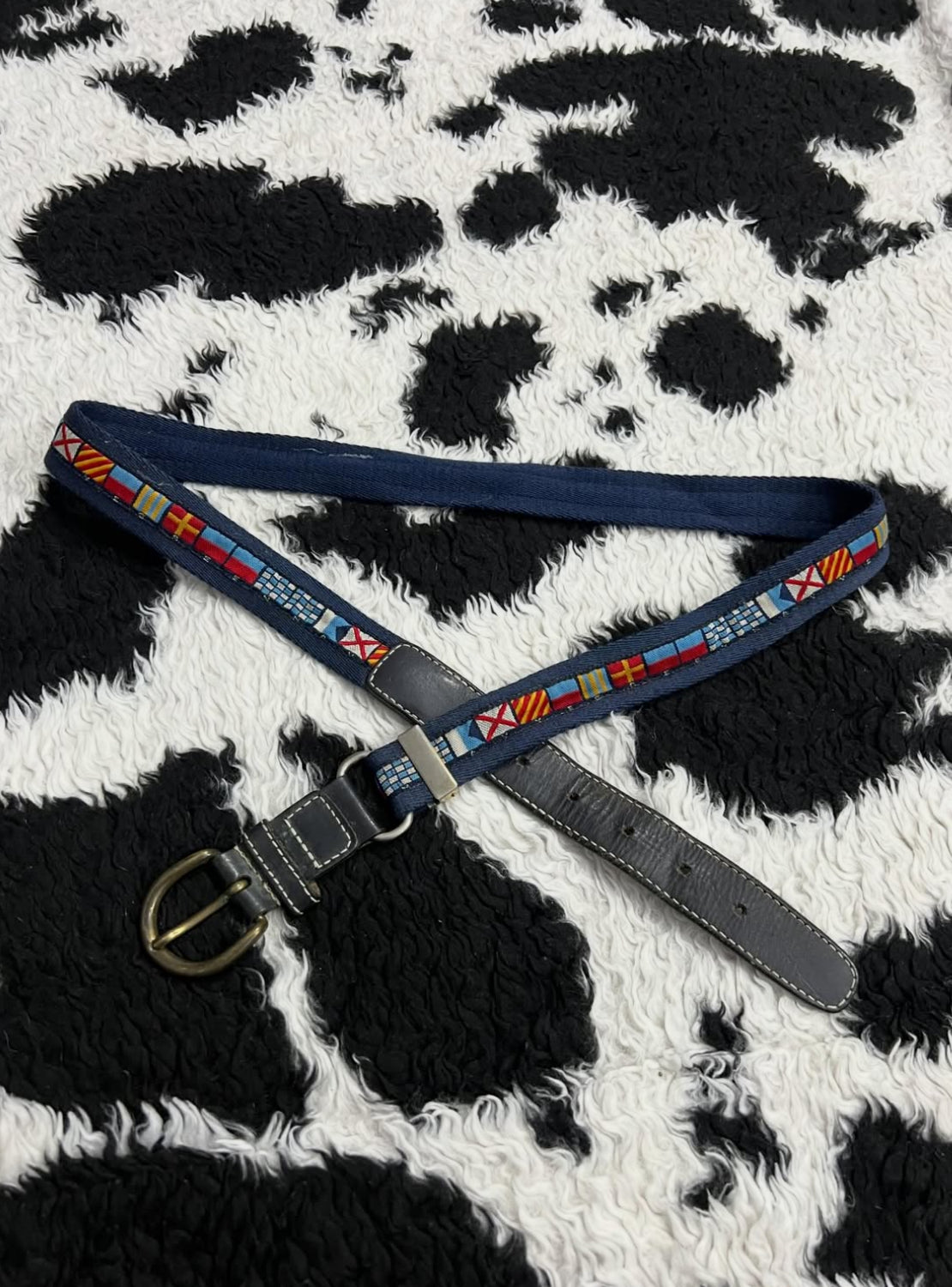 Embroidered Flags Belt