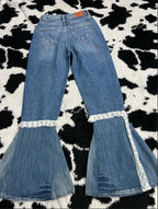 Zara High-Waisted Flare Denims (Waist 24)
