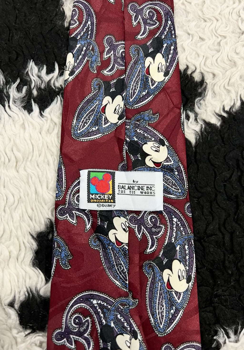 Disney Mickey Mouse Paisley Tie