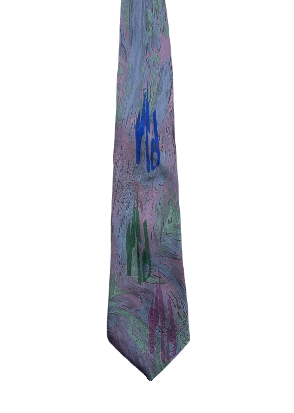 Lavender Abstract Embroidered Tie
