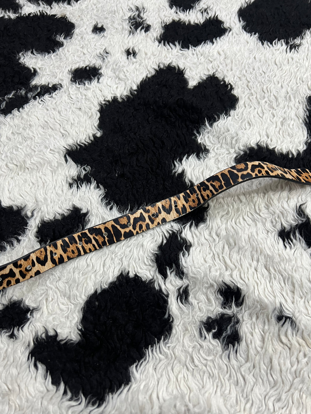 Narrow Cheetah Print Belt