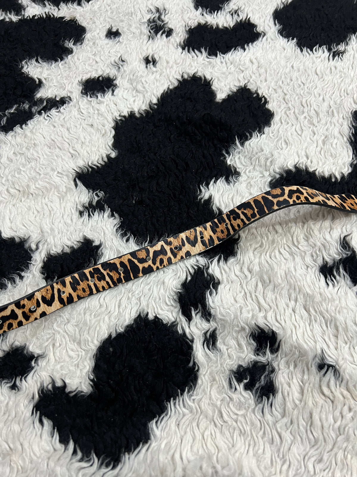 Narrow Cheetah Print Belt